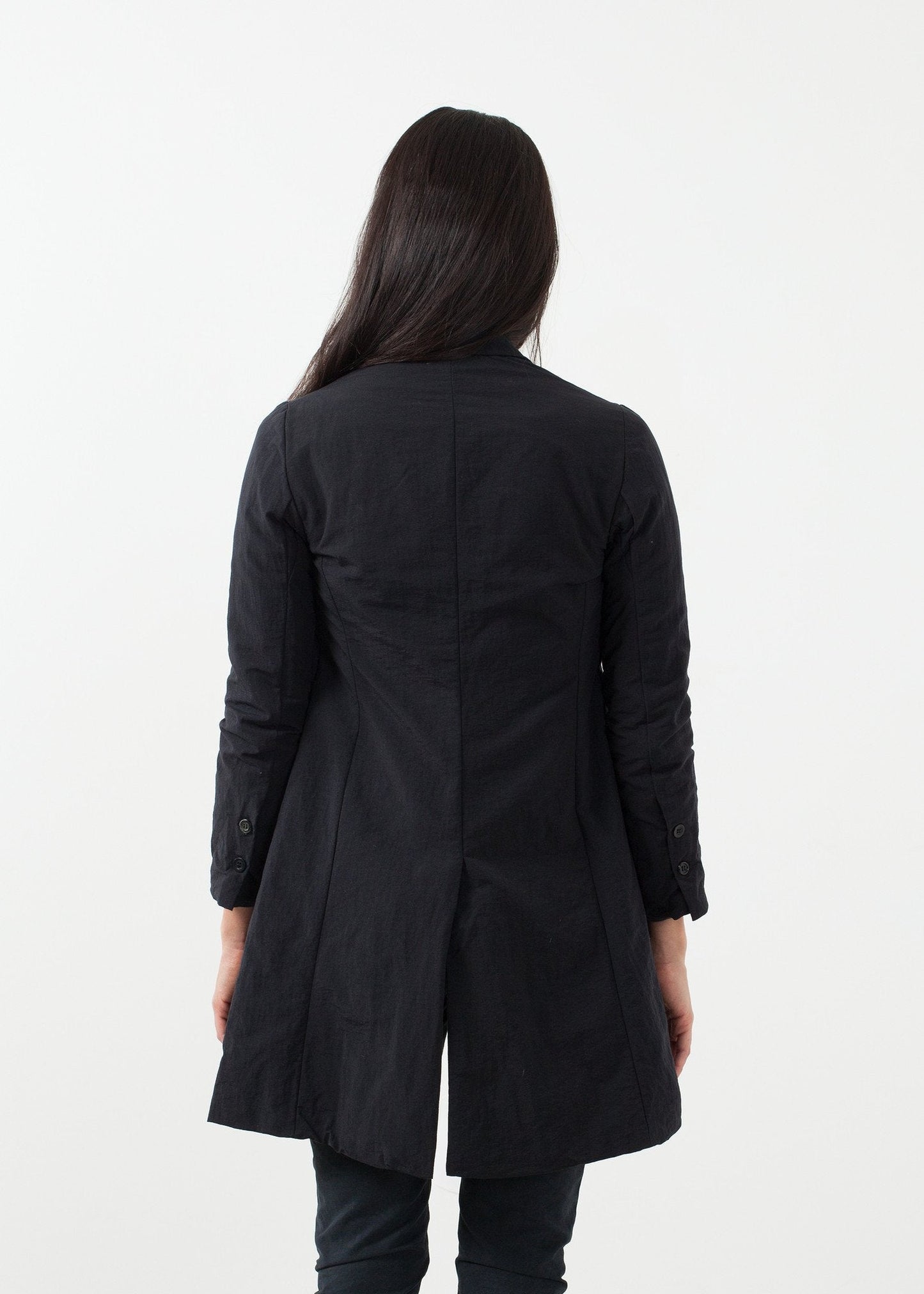 Chaqueta larga de nailon