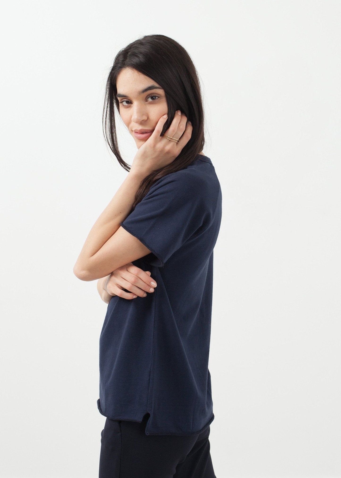 Camisa unisex de tencel de algodón