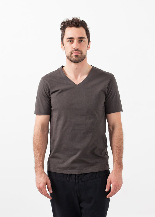 T-shirt med v-ringad