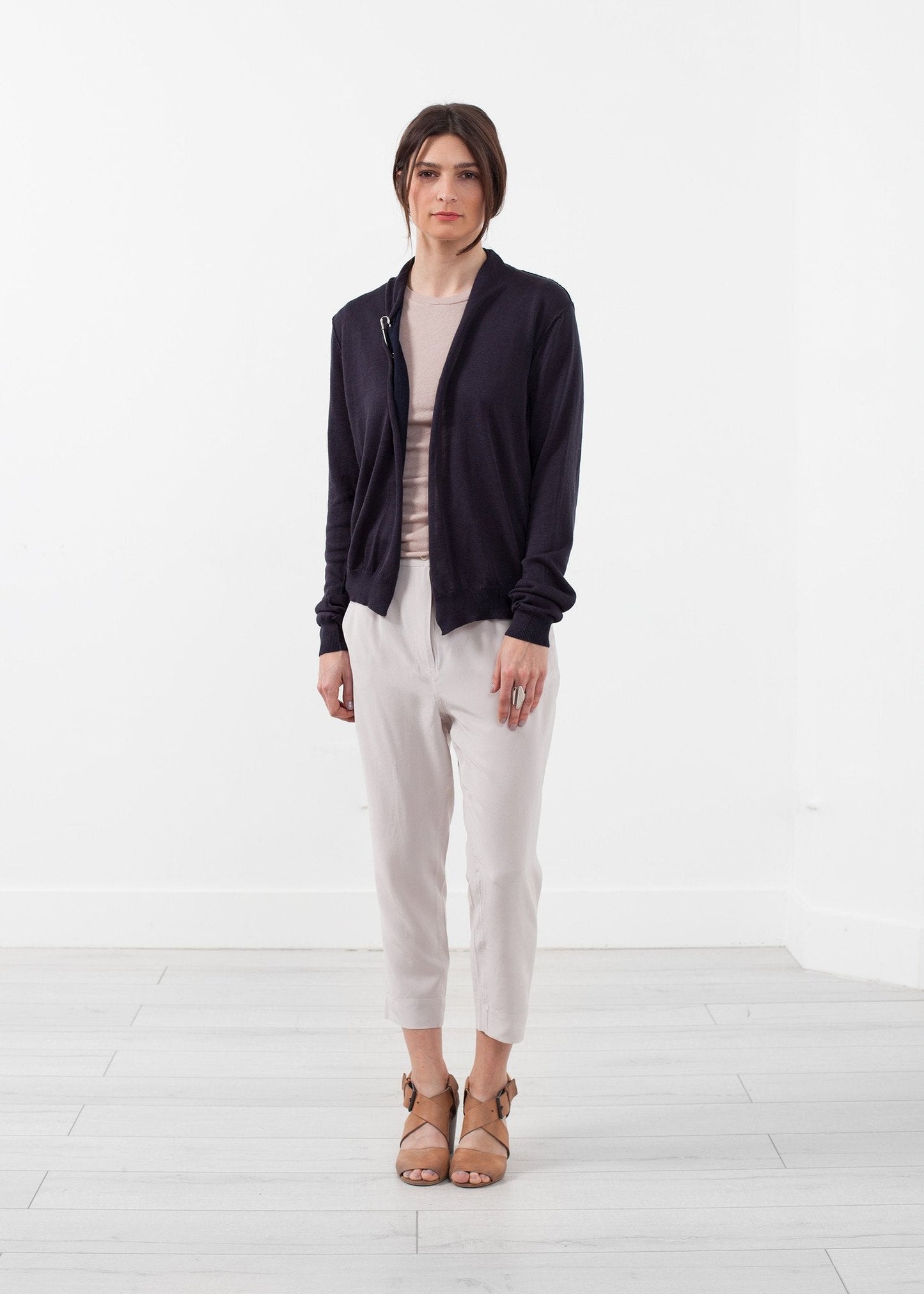 Strickjacke mit Schal