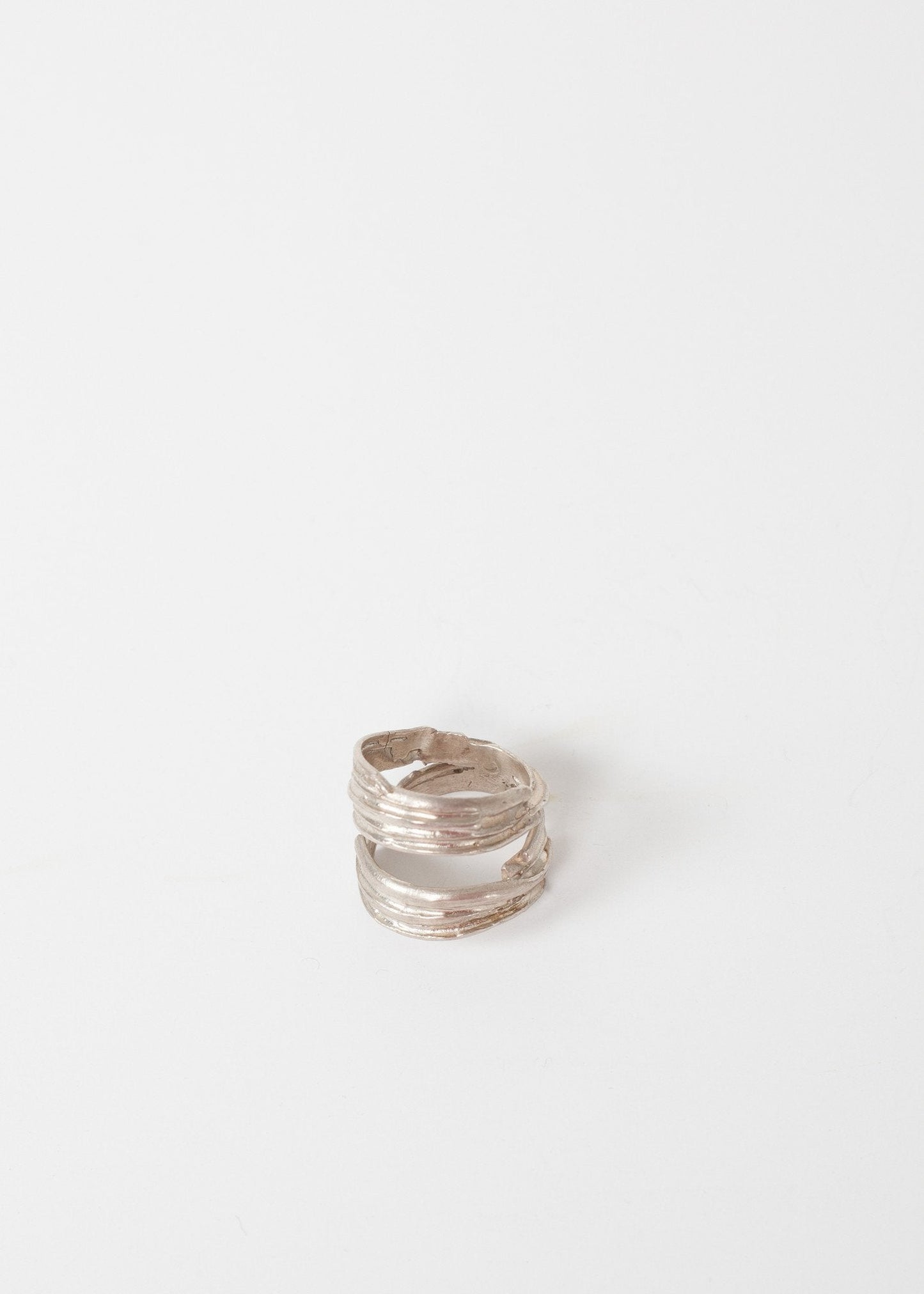 Anillo Espiral de Plata en Ley