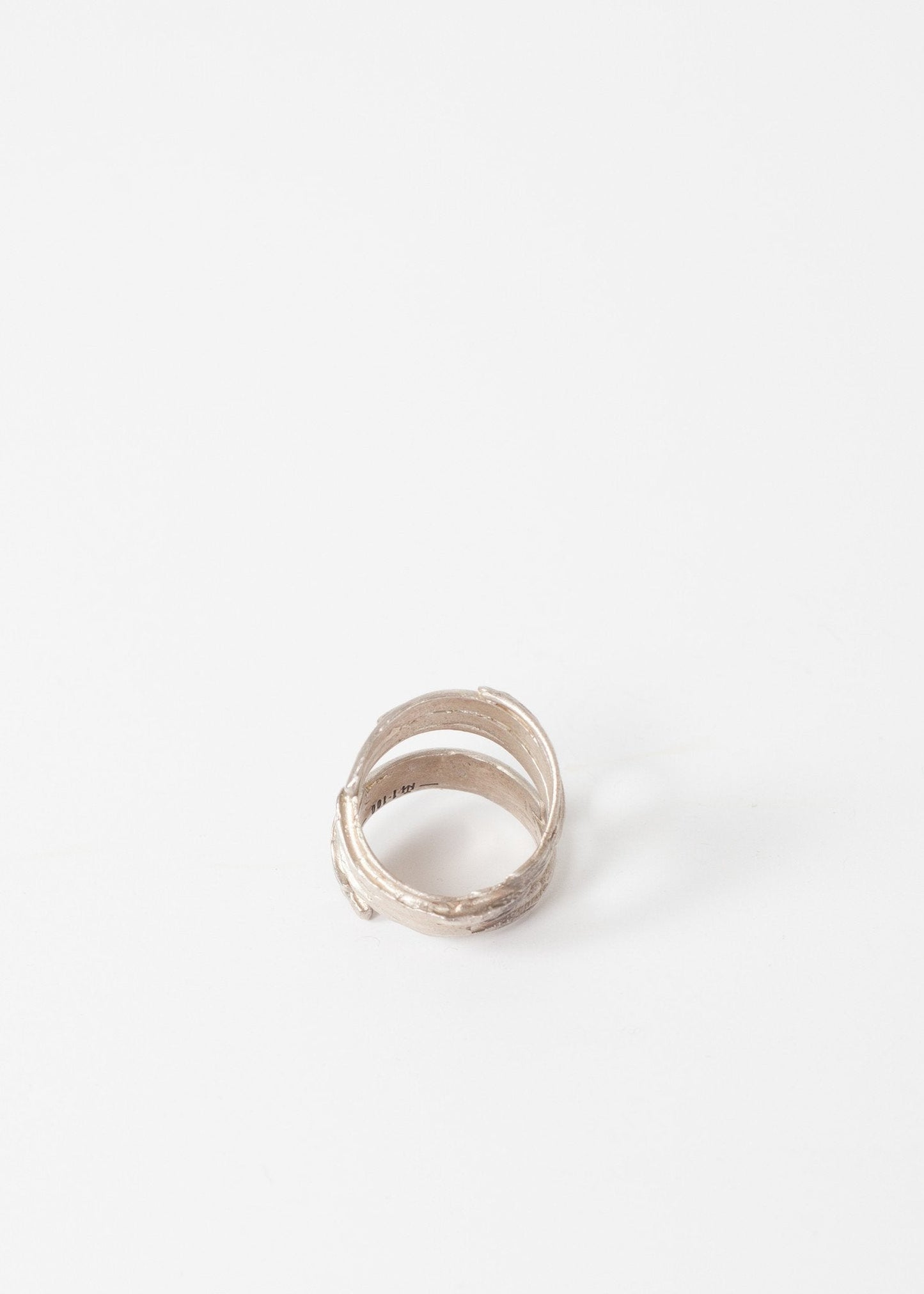 Anillo Espiral de Plata en Ley