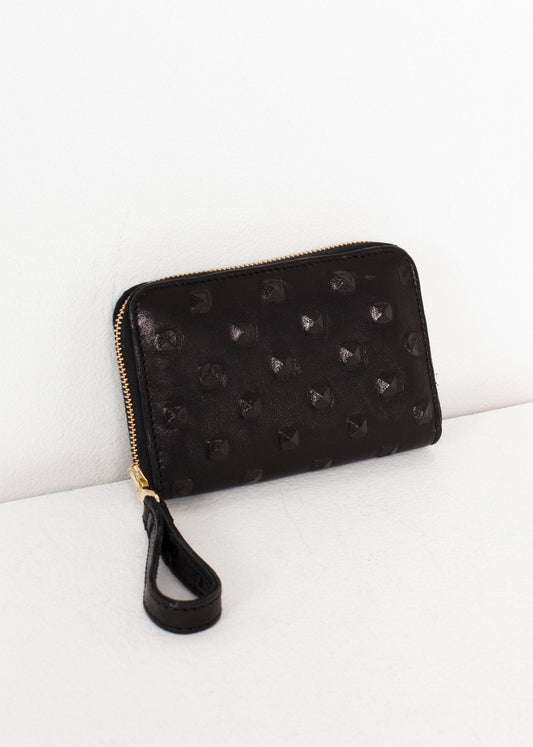 Portefeuille Elodie en Cuir Noir