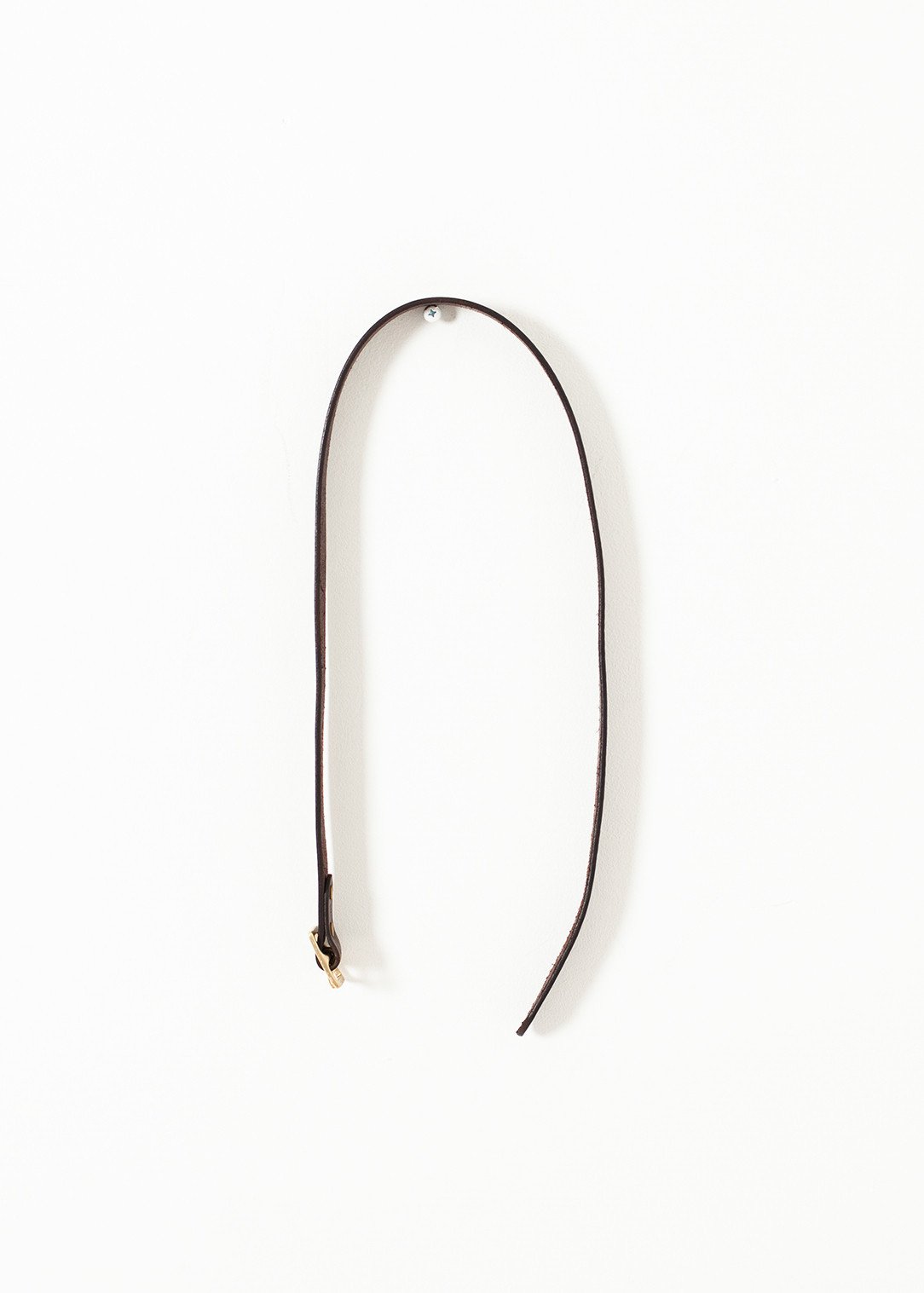 Ceinture unie en marron