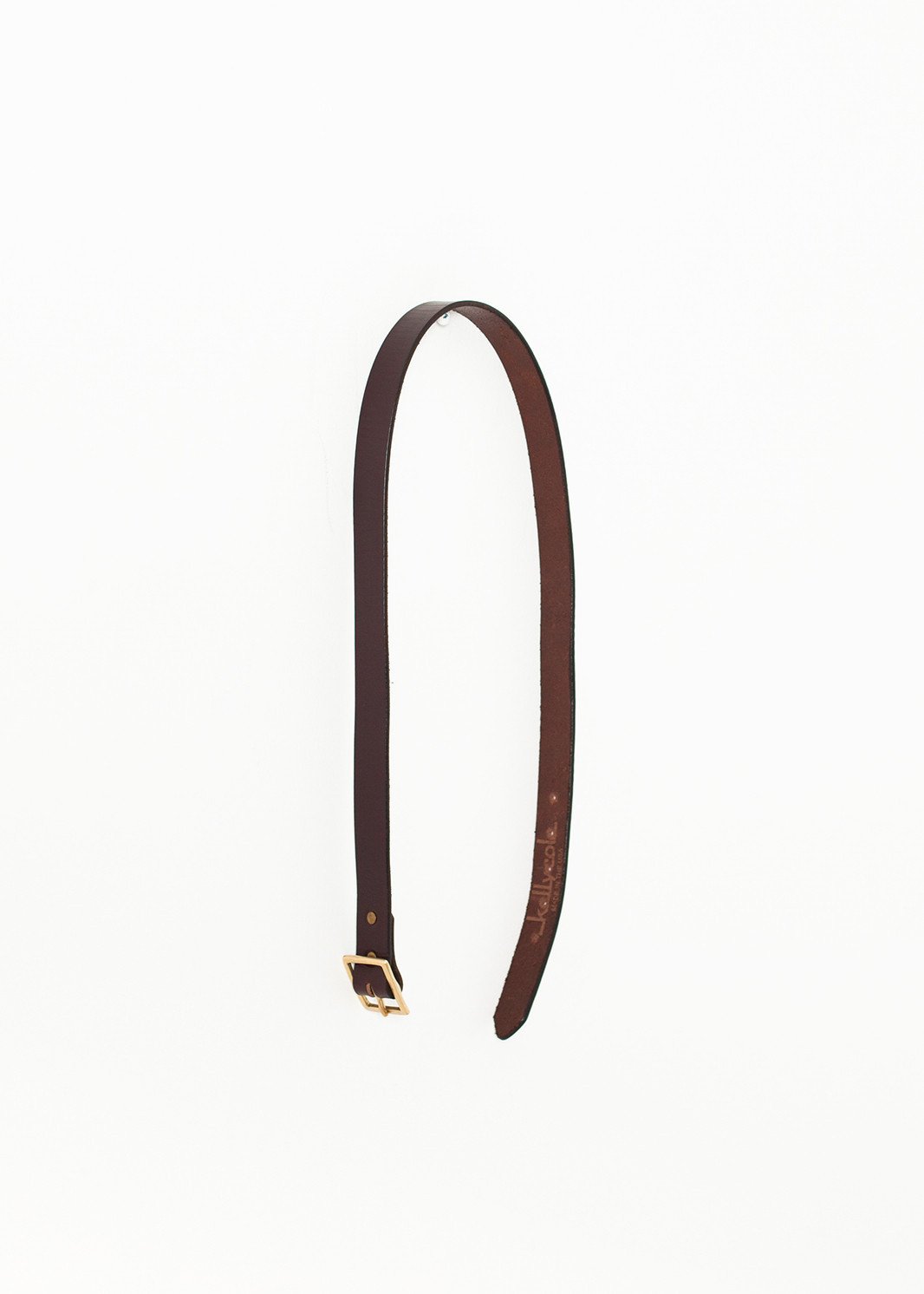 Ceinture unie en marron