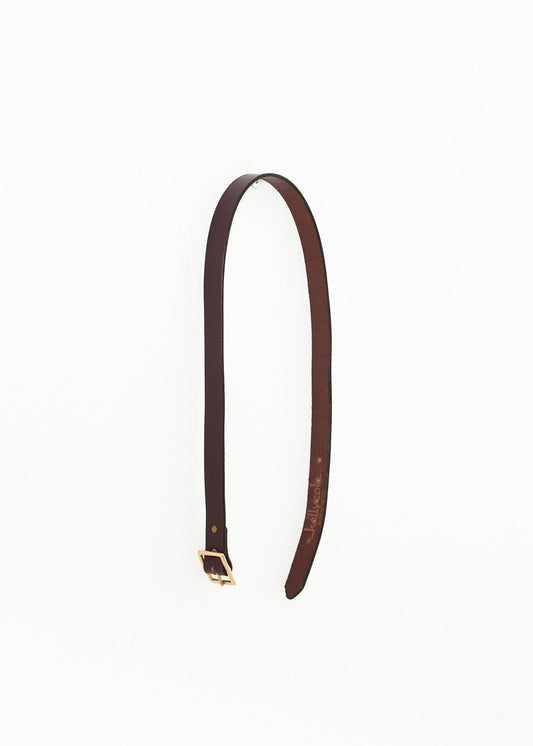 Ceinture unie en marron