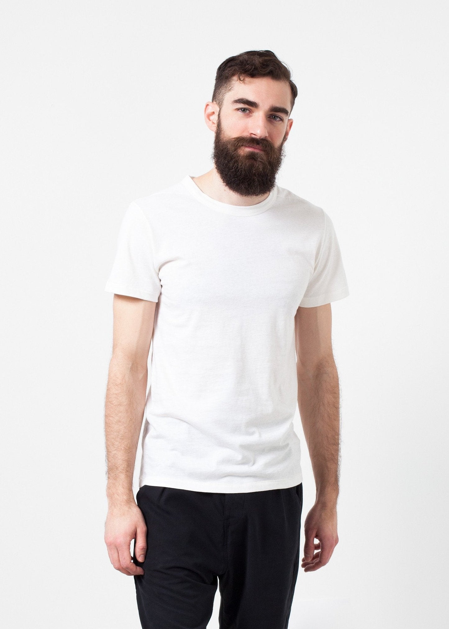 Camiseta Comfort de mezcla de lana blanca