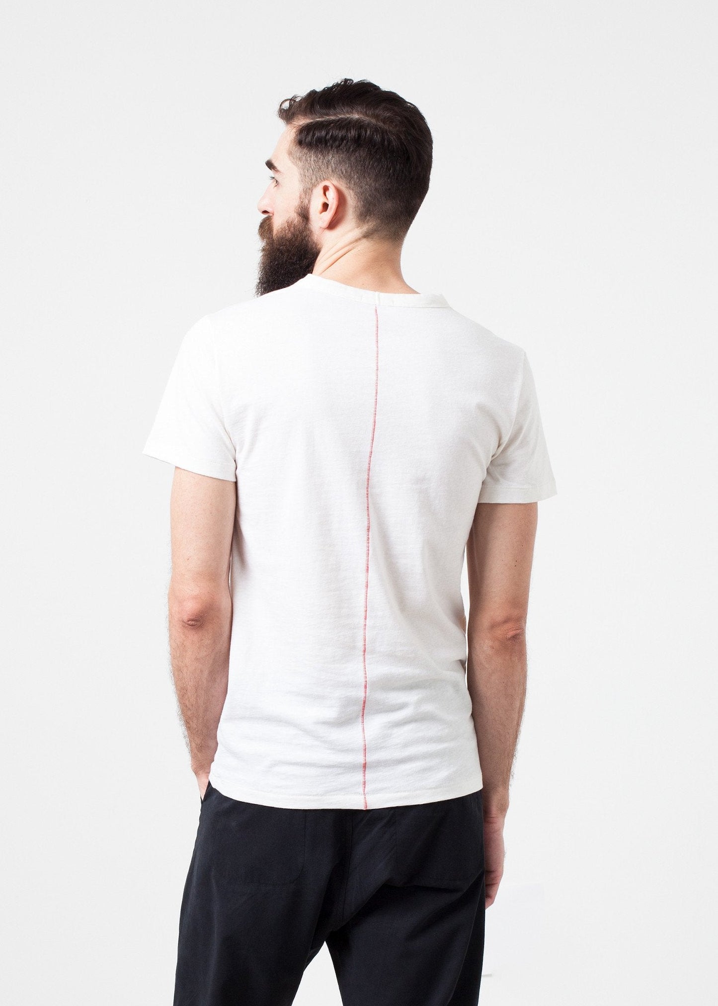 Camiseta Comfort de mezcla de lana blanca
