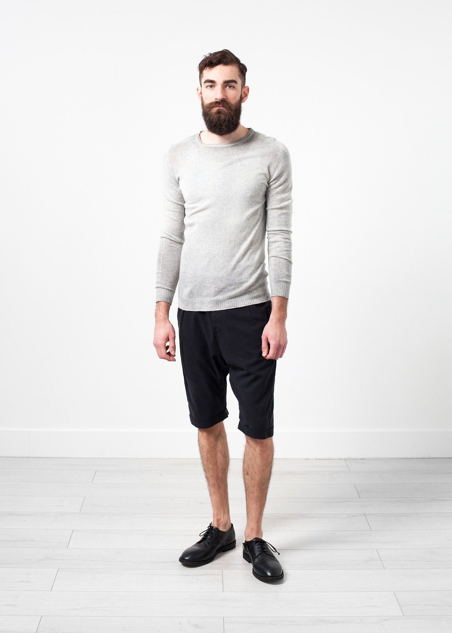 Girocollo in cashmere screziato