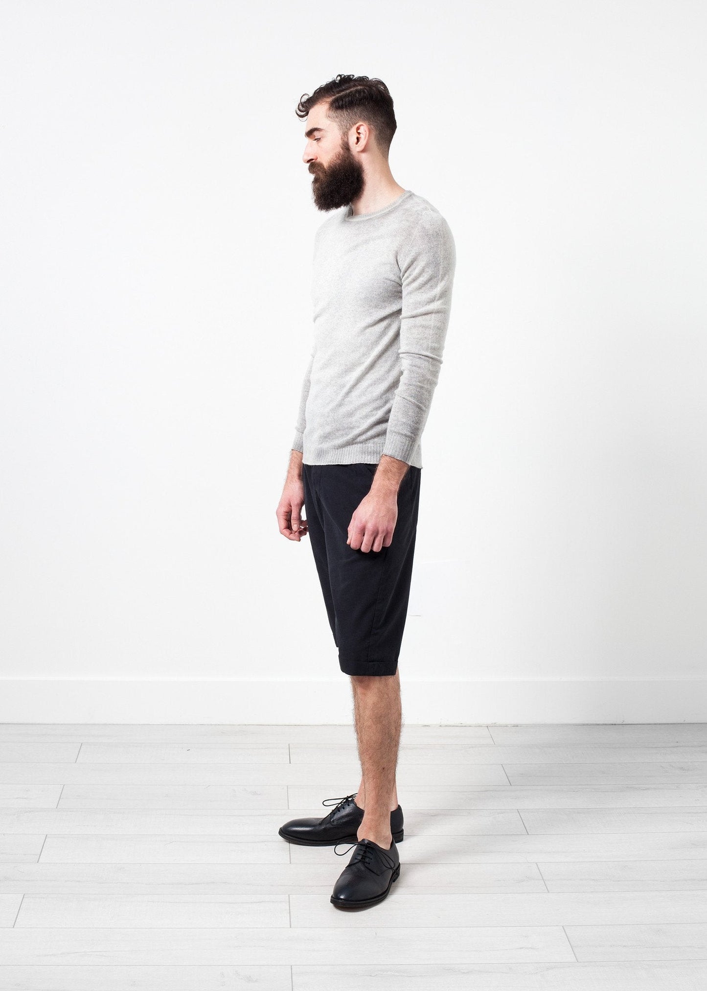 Girocollo in cashmere screziato