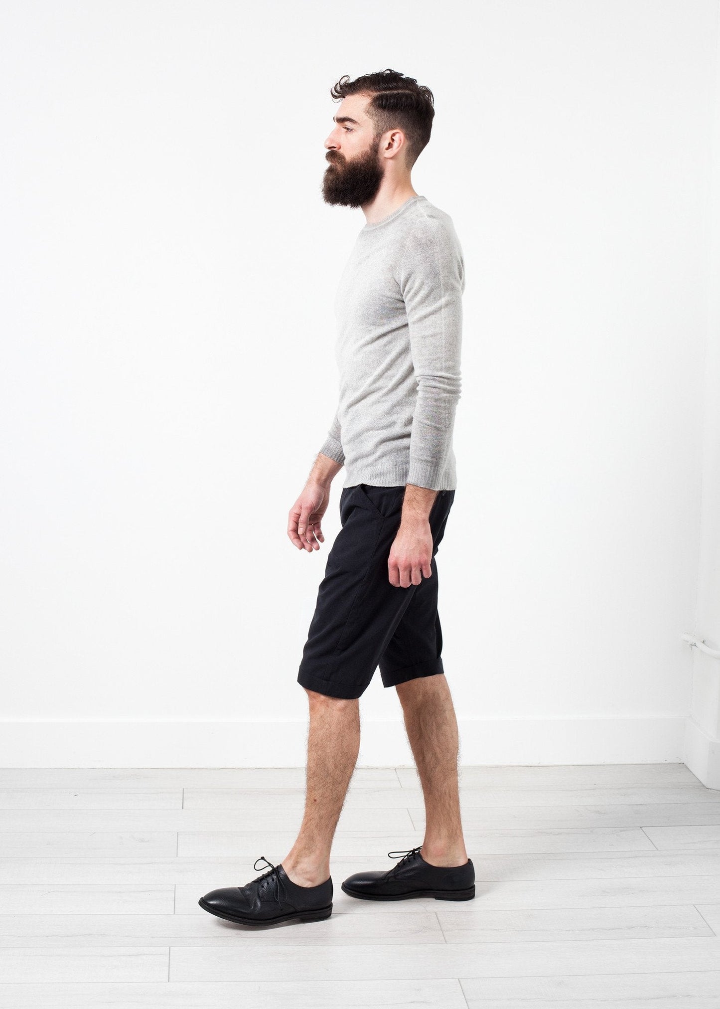 Girocollo in cashmere screziato