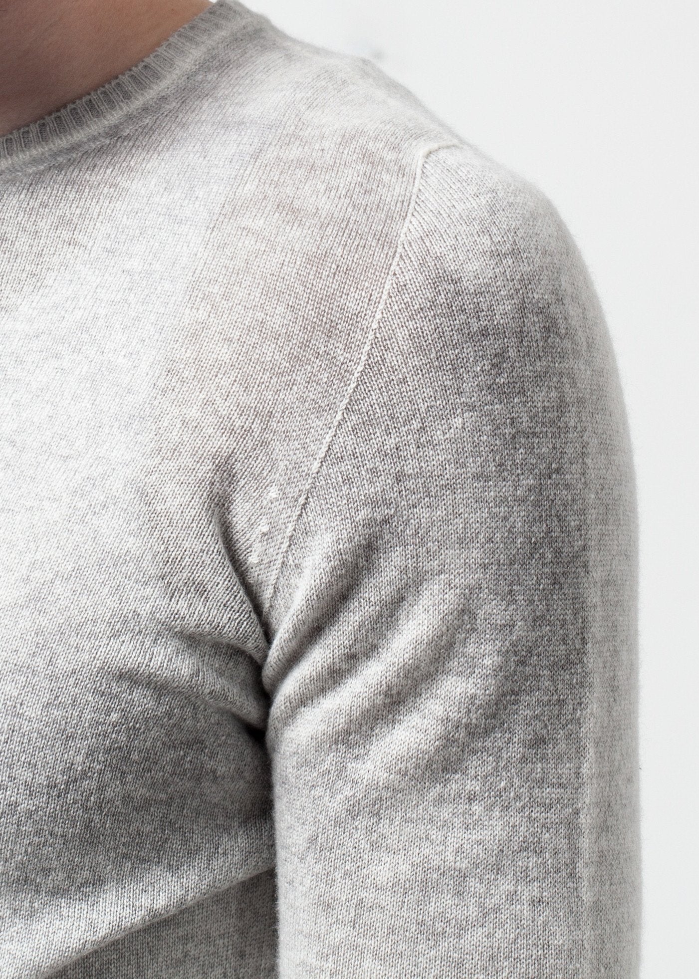 Girocollo in cashmere screziato