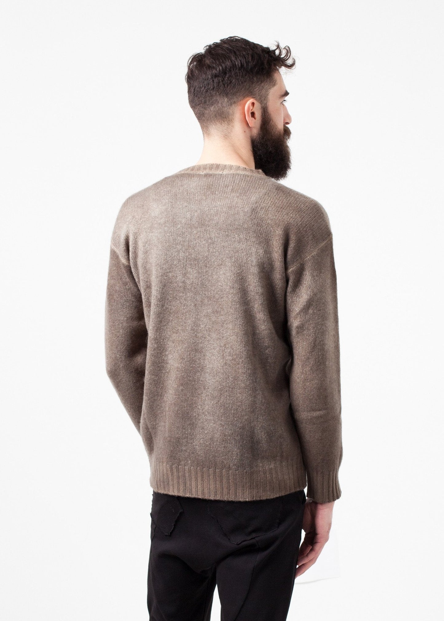 Pull en cachemire tricoté