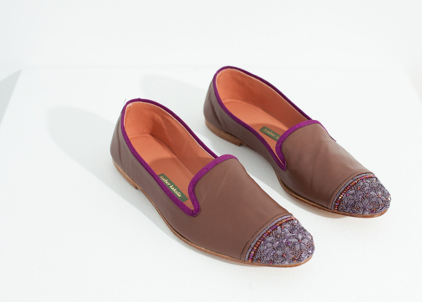 Bizi Cap Toe Loafer i Rose/Aubergine