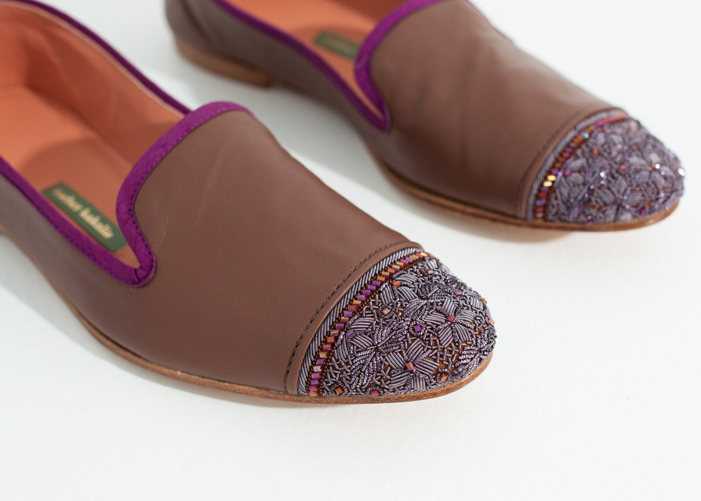 Bizi Cap Toe Loafer i Rose/Aubergine