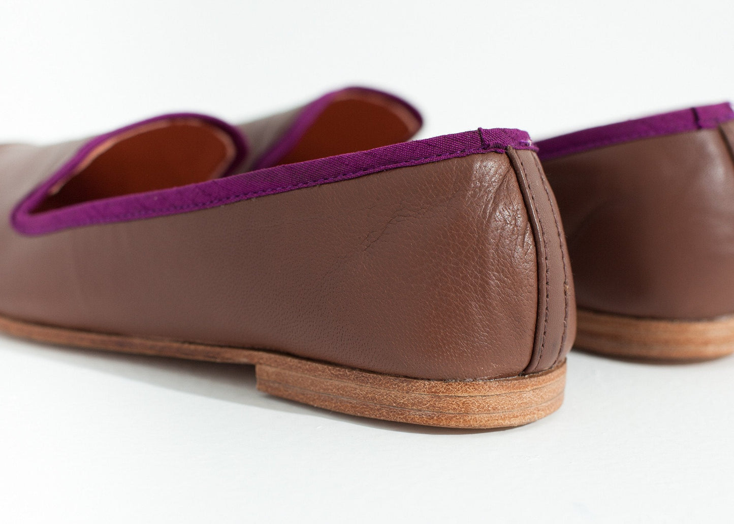 Bizi Cap Toe Loafer i Rose/Aubergine
