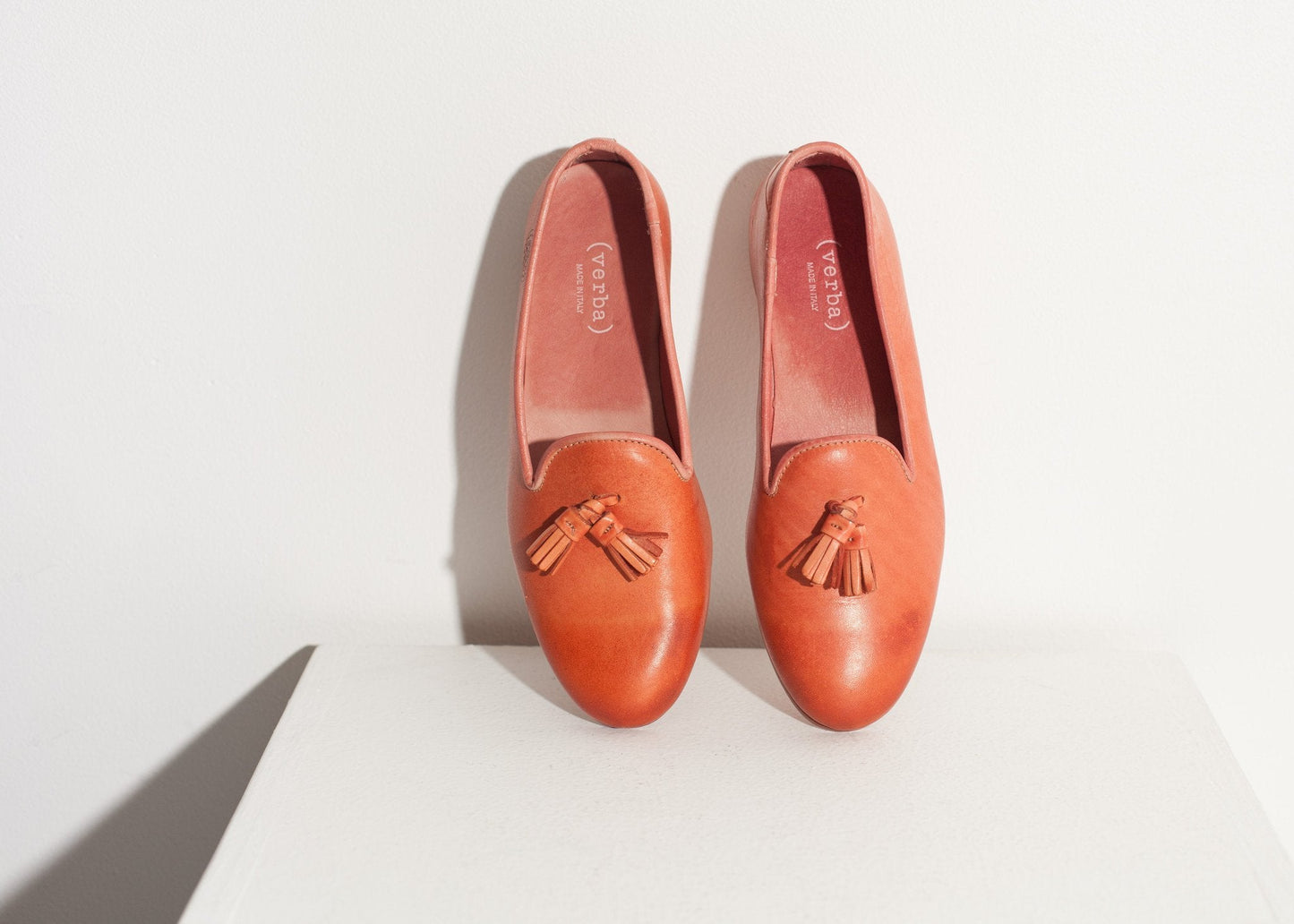 Mocassin en cuir rose