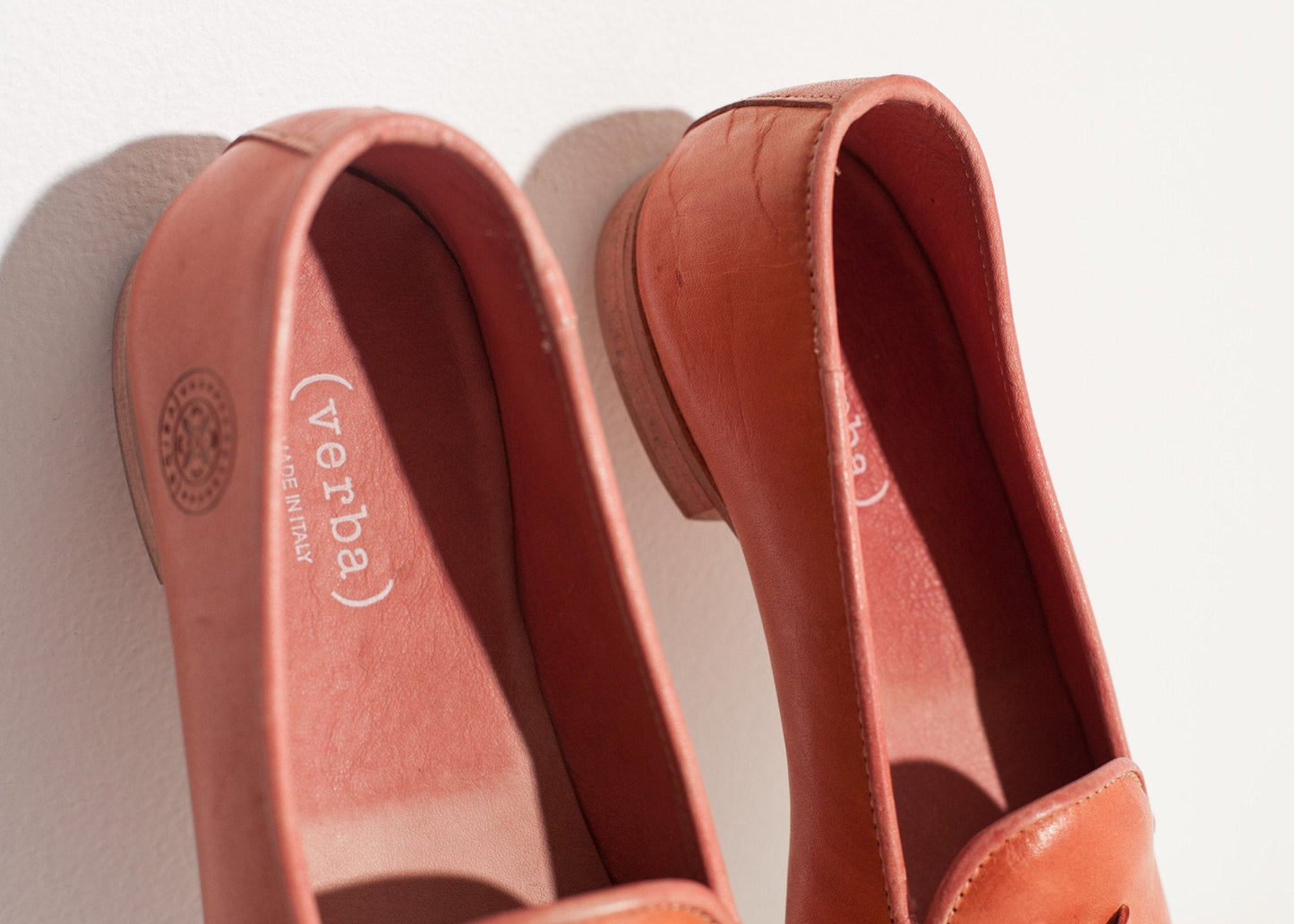 Mocassin en cuir rose