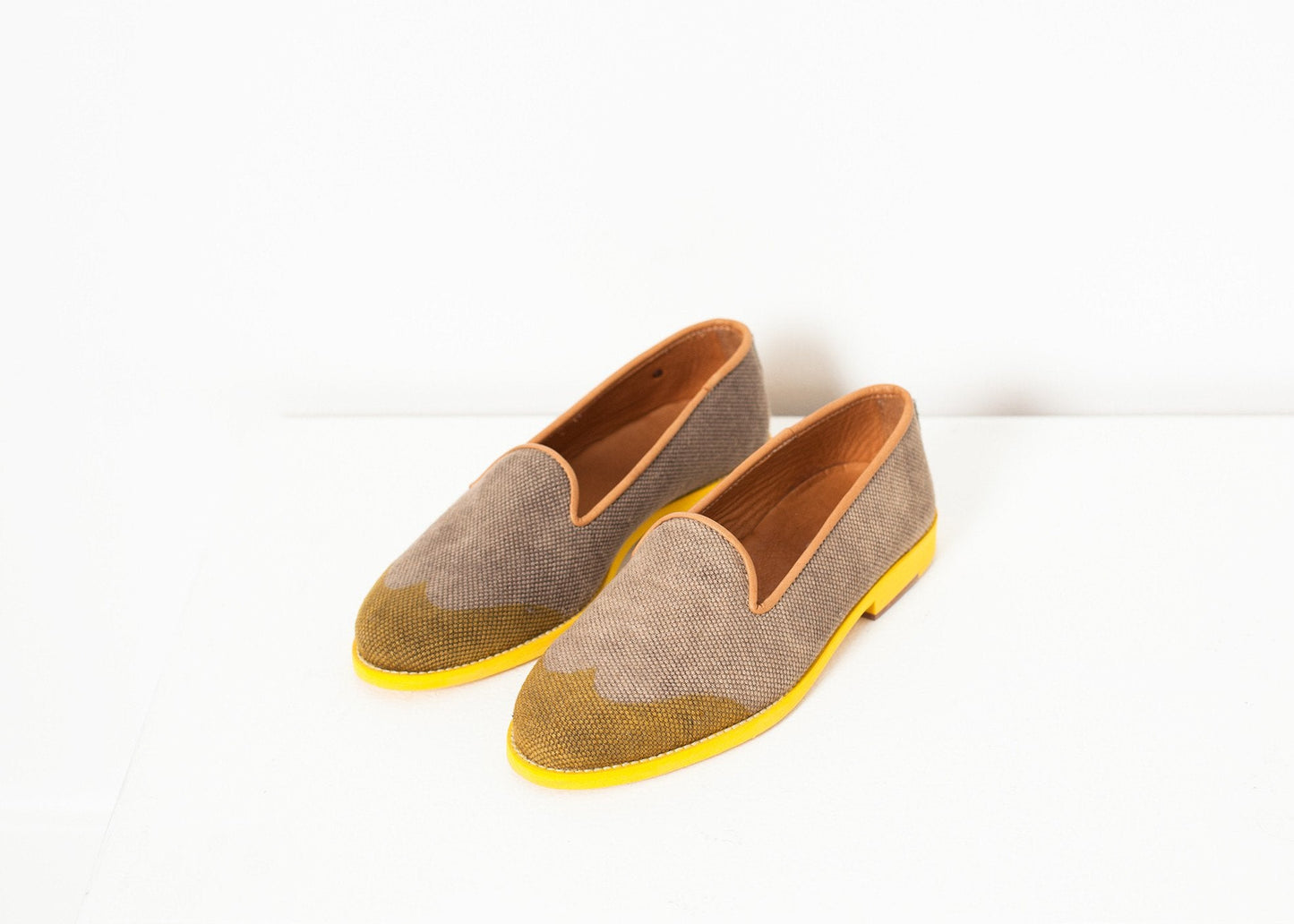 Mocassino Wingtip in giallo