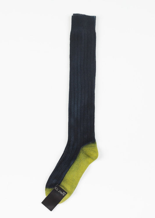 Chaussette en tricot de cachemire en bleu
